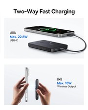 Baseus Qi2 Magnetic Power Bank 10000mAh 15W Wireless 22.5W USB-C
