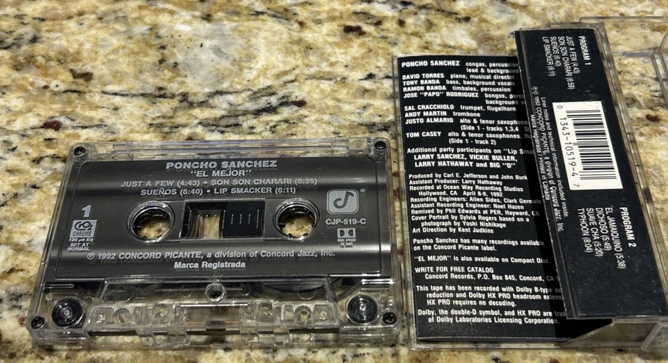 PONCHO SANCHEZ- EL MEJOR CASSETTE CJP-519-C - Image 4 of 4