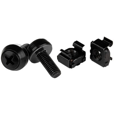 Startech M6 X 12mm - Screws And Cage Nuts - 50 Pack (cabscrewm6b)