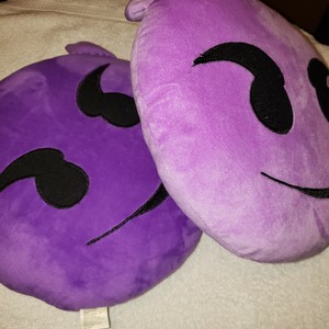devil emoji pillow