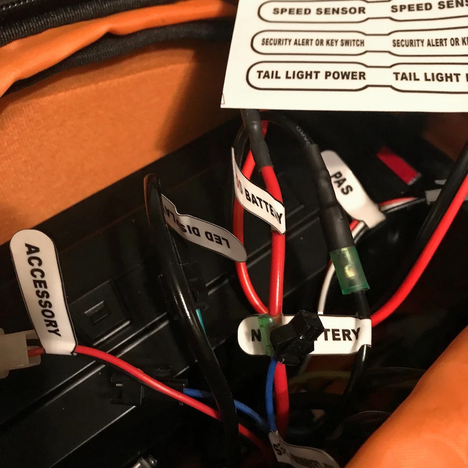 Electric Bike Kit Labels for Ebike Controller, Fits All Ebike Conversion Kits  Foto 2 de 4