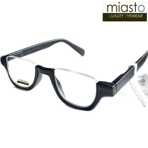 MIASTO TOP RANDLOSE HALBRAND MOND RUNDE OVALE LESER LESBRILLE ~ MITTELGROSS - Bild 27 von 36