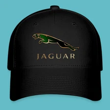 Jaguar Racing Car Black Hat Baseball Cap Size S/M and L/XL