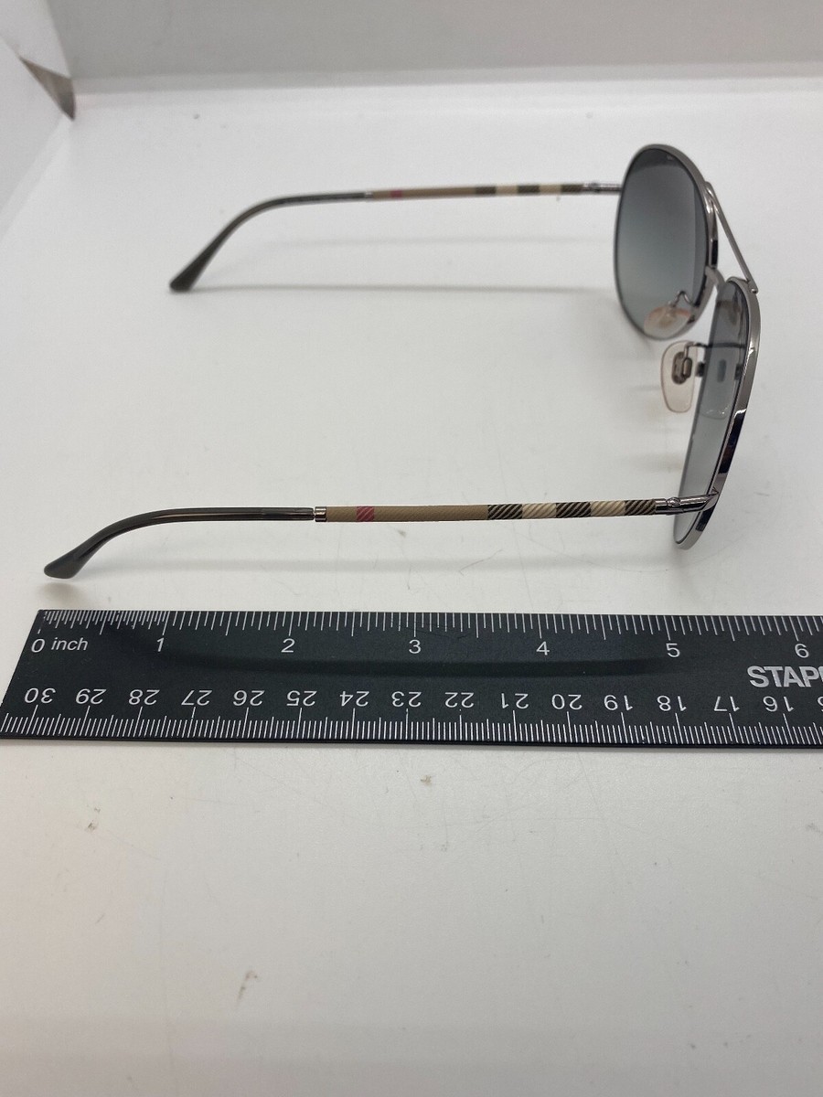 Burberry B3056 Aviator Womens Sunglasses Silver 100611 57 13  display picture 3