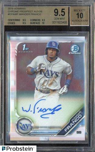 2019 Bowman Chrome Wander Franco RC Rookie BGS 9.5 W/ 10 AUTO