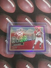 2021 JAYLEN WADDLE PRESTIGE SEASON'S GREETINGS PURPLE SP RC DOLPHINS ROOKIE /149