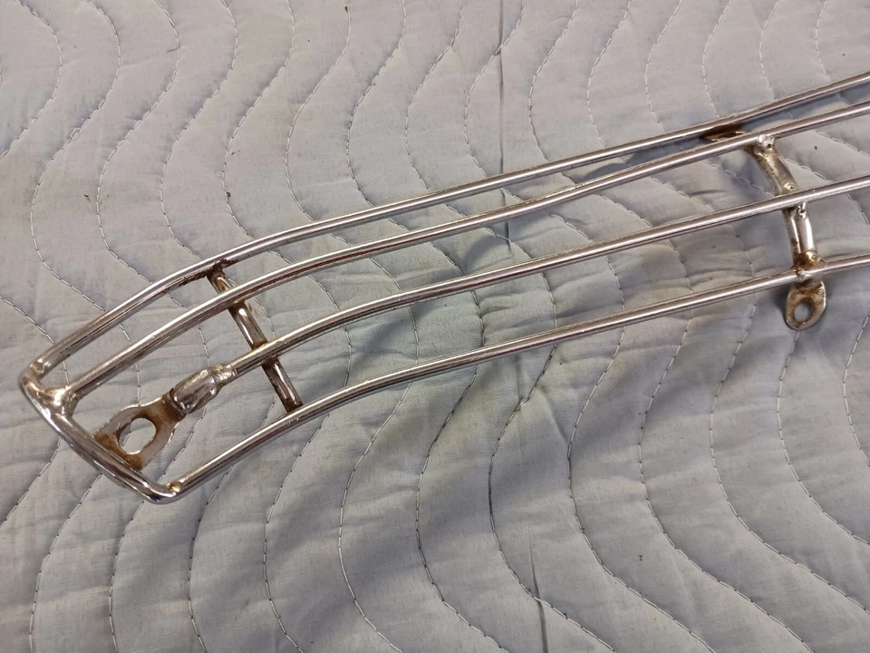 OEM 1970 Suzuki TS90 TS 90 Honcho Exhaust Heat Shield Gaurd - Image 2 of 4