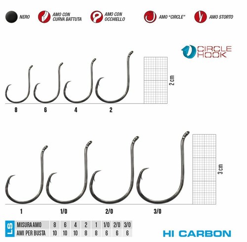 AMI F31 SIZE 10 GAMAKATSU PESCA MARE HOOK OCCHIELLO