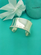 Tiffany & Co. 1837 Silver Wide Cuff Bracelet, full UK Hallmarked, RRP £1325