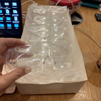 36 safety goggles protective eye glasses clear Anti Fog Lab Gear Anti Scratch