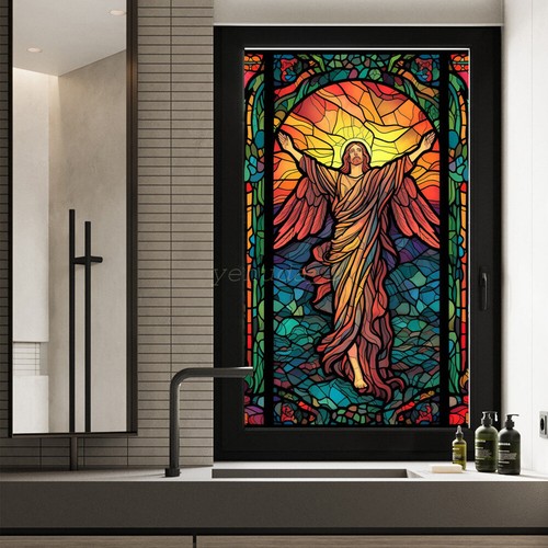 🔥3D Privacy Static Cling Frosted Stained Window Film Flower Birds Glass Sticker - Picture 67 of 83