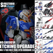 for MG 1/100 MSZ-006 Zeta Z ver 2.0 Model SH Detail up Add-on Part Etched Sheet