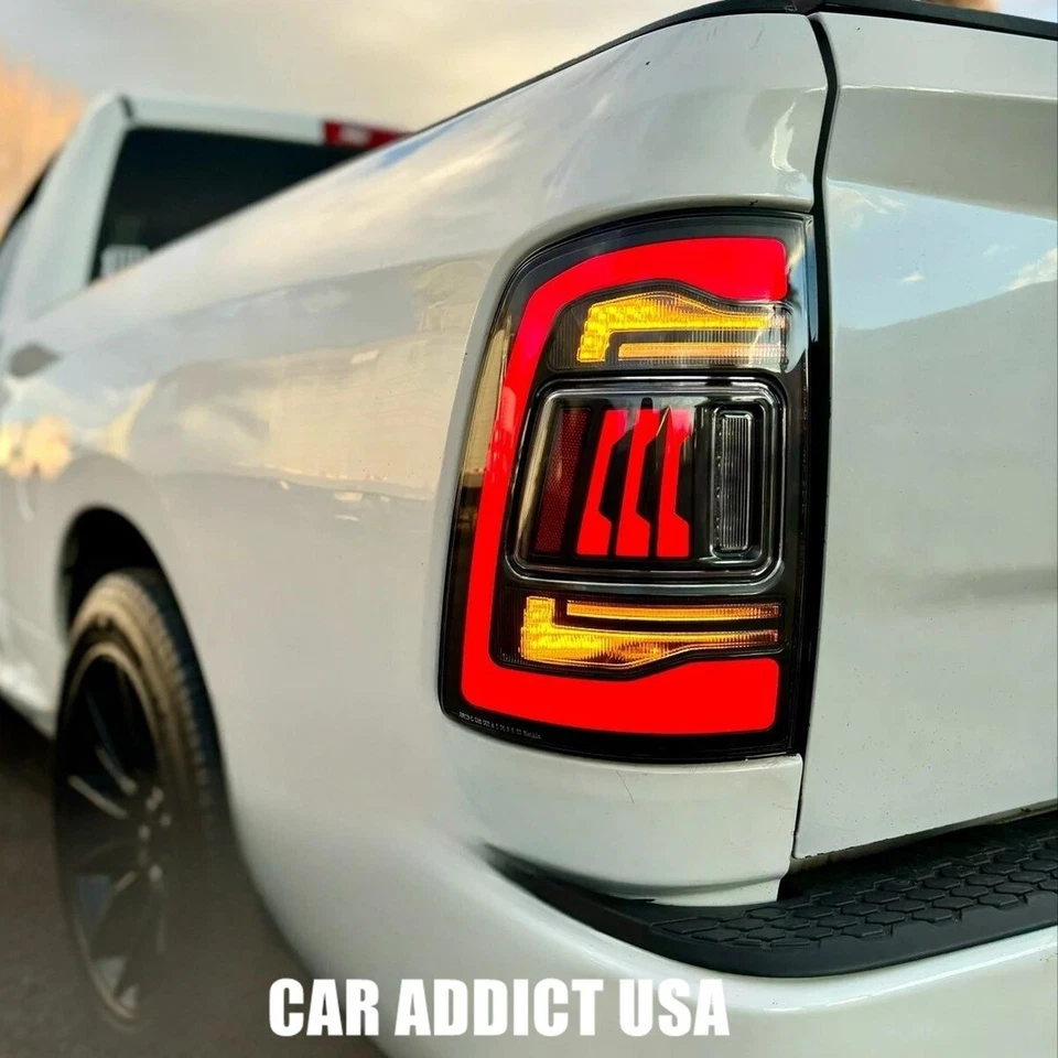 1 par de luces traseras LED transparentes para Dodge Ram 1500 2500 3500 2009-2018 Foto 4 de 4