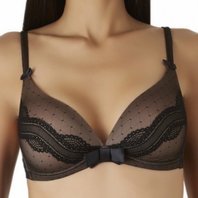 Aubade Plumetischic Y910 Non Wired Plunge Moulded Triangle Bra 32A Y910 - 11