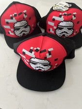 3 Kids Star Wars hats Caps trooper flat visor Disney Adjustable Back