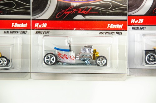 Hot Wheels Larry's Garage Lot Bone Shaker Purple Black T Bucket White Black - Picture 5 of 7
