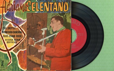 ADRIANO CELENTANO / Che Dritta, Buona sera Zafiro Z-E 215 Pres Spain 1961 EP VG+