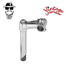 GENUINE VINTAGE LOWRIDER STEEL STEM (SIZE 21.1MM) W/ 2 BOLT KP-3 CHROME