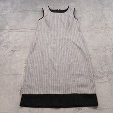 Talbots Pencil Dress Size Size 18 Gray Plaid Long Sleeveless Lined