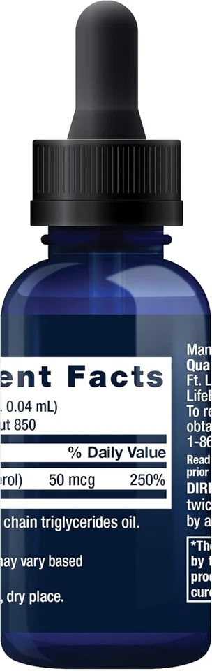 Life Extension Líquido Vitamina D3 50 mcg (2000 UI), 29,57 ml Foto 3 de 4