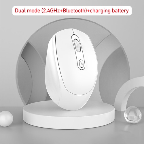 Bluetooth 2.4G Wireless Silent Mouse Optical Mouse for MacBook with USB Receiver - Picture 28 of 31