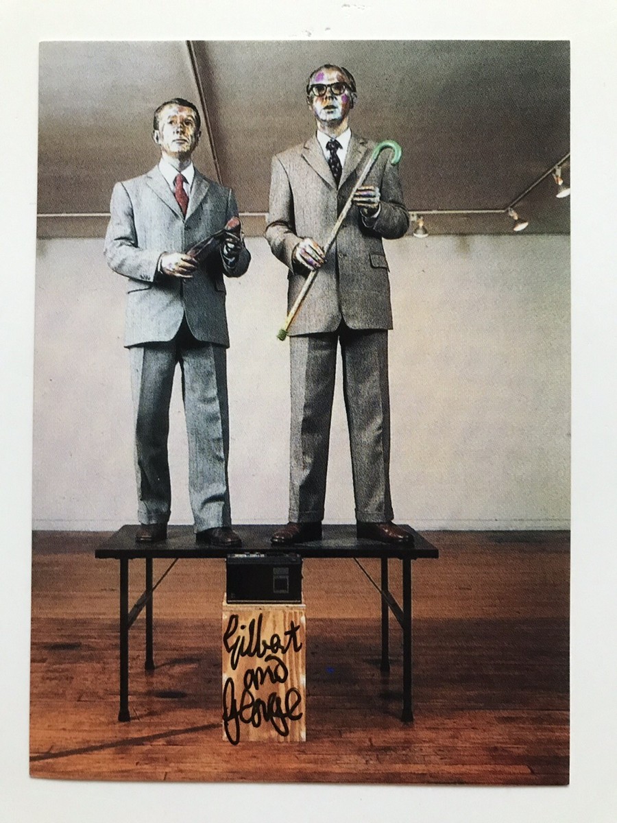 GILBERT & GEORGE, 'THE SINGING SCULPTURE' Hand Signed