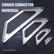Corner Connector Shelf Bracket Universal Furniture Stainless Steel Angle Code