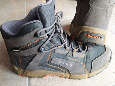 Wanderschuhe Trekking Decathlon Forclaz 500 ABYSS Größe 44 grau