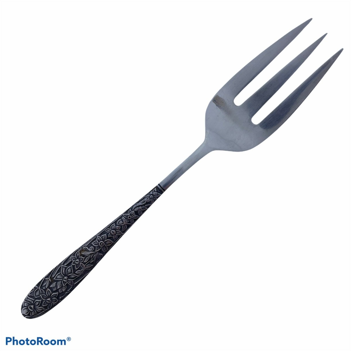 Vintage National Stainless Steel Narcissus Serving Fork Made