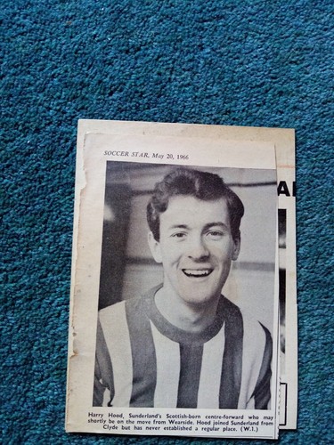 A3k Ephemera 1966 Fußball Bild Harry Hood Sunderland