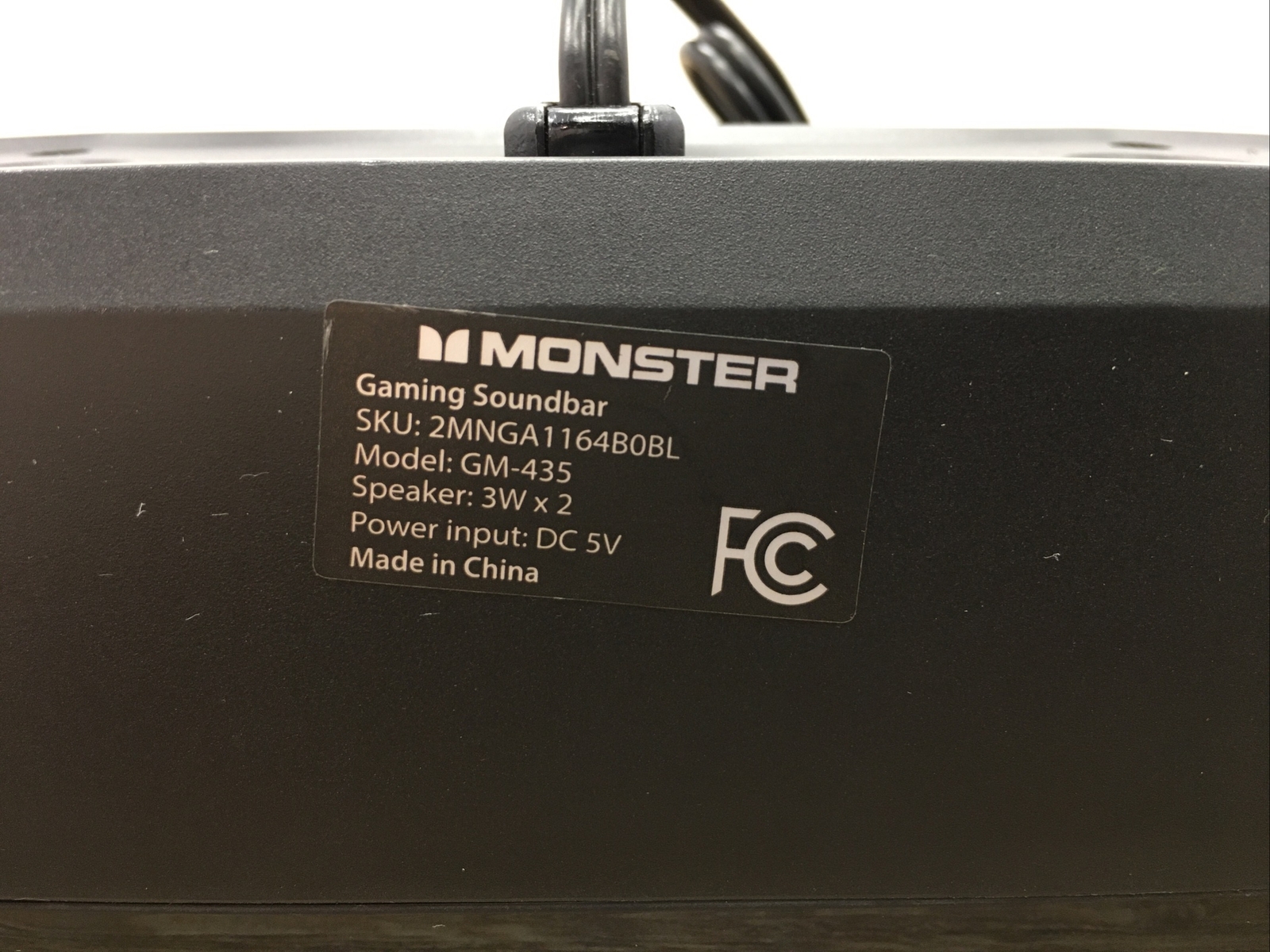 Monster GM-435 Color Changing LED Gaming Soundbar Plug and Play Portable Speaker