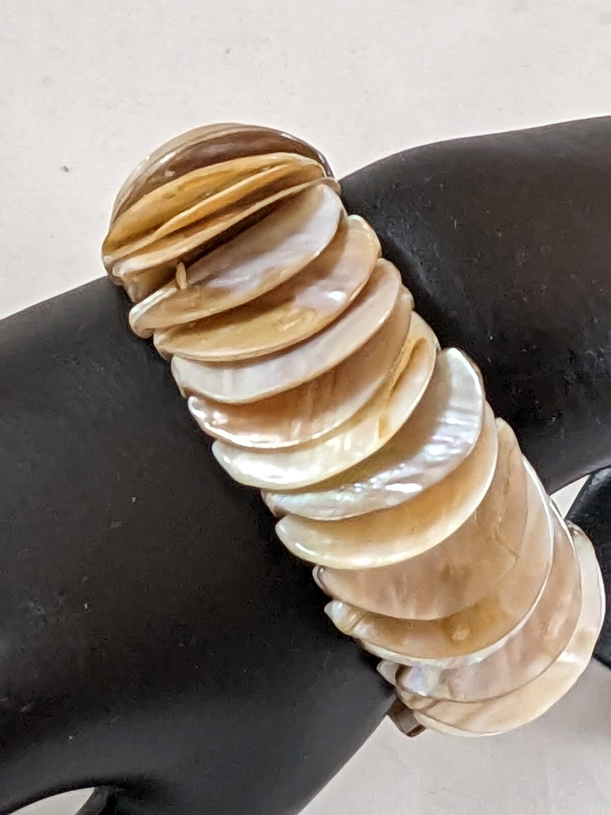 Abalone Thick Shell Stretch Bracelet - image 5