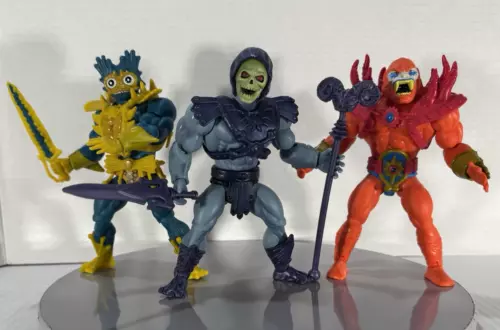 SKELETOR + Lords of Power MER-MAN & BEASTMAN (Power-Con Exclusives) MotU Origins