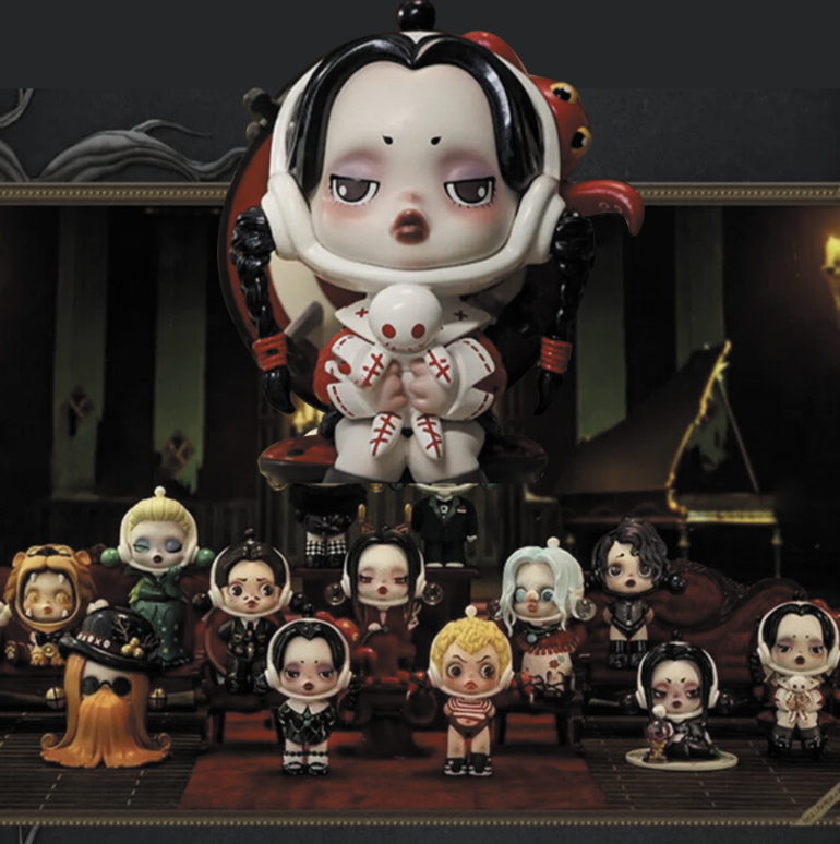 Authentic SKULLPANDA Addams Family Confirmed Blind Box Mystery