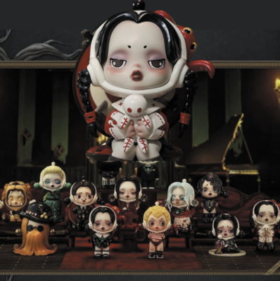 Authentic SKULLPANDA Addams Family Confirmed Blind Box Mystery