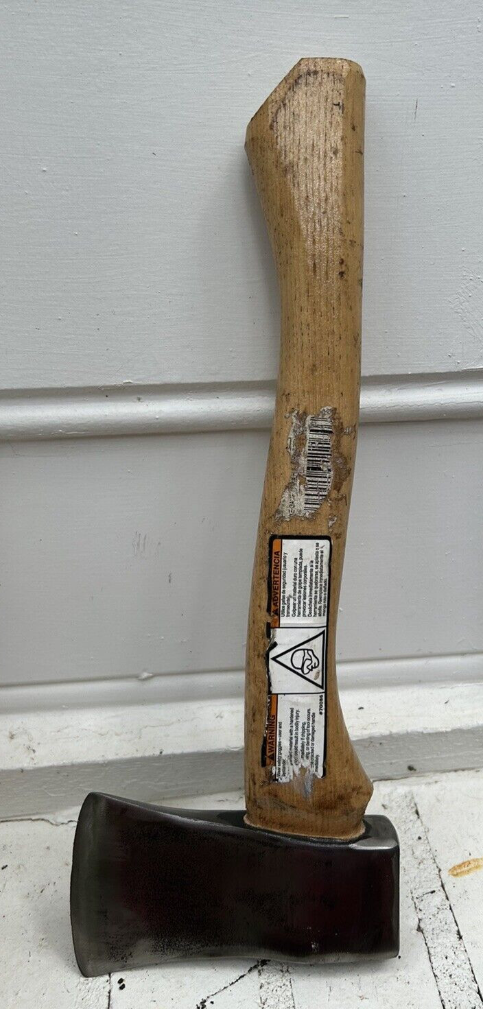 Vtg US 06 WOODINGS VERONA TRUE TEMPER Military Hatchet 1 lb 13 oz, Wood Handle