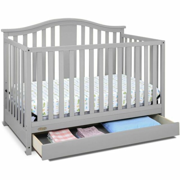 graco gray crib