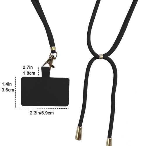 Hanging Cord Mobile Phone Strap Nylon Soft Rope Crossbody Patch Phone Lanyards - Zdjęcie 2 z 12