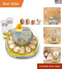 Incubator for Hatching Eggs - 12 Egg Capacity, 360 Viewing for Chicken