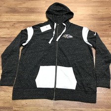 WOMENS XL - NEW Nike NFL Baltimore Ravens Football Full Zip Hoodie