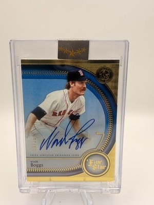 2025 Five Star Wade Boggs Auto 8/25 In Holder From Hobby Box