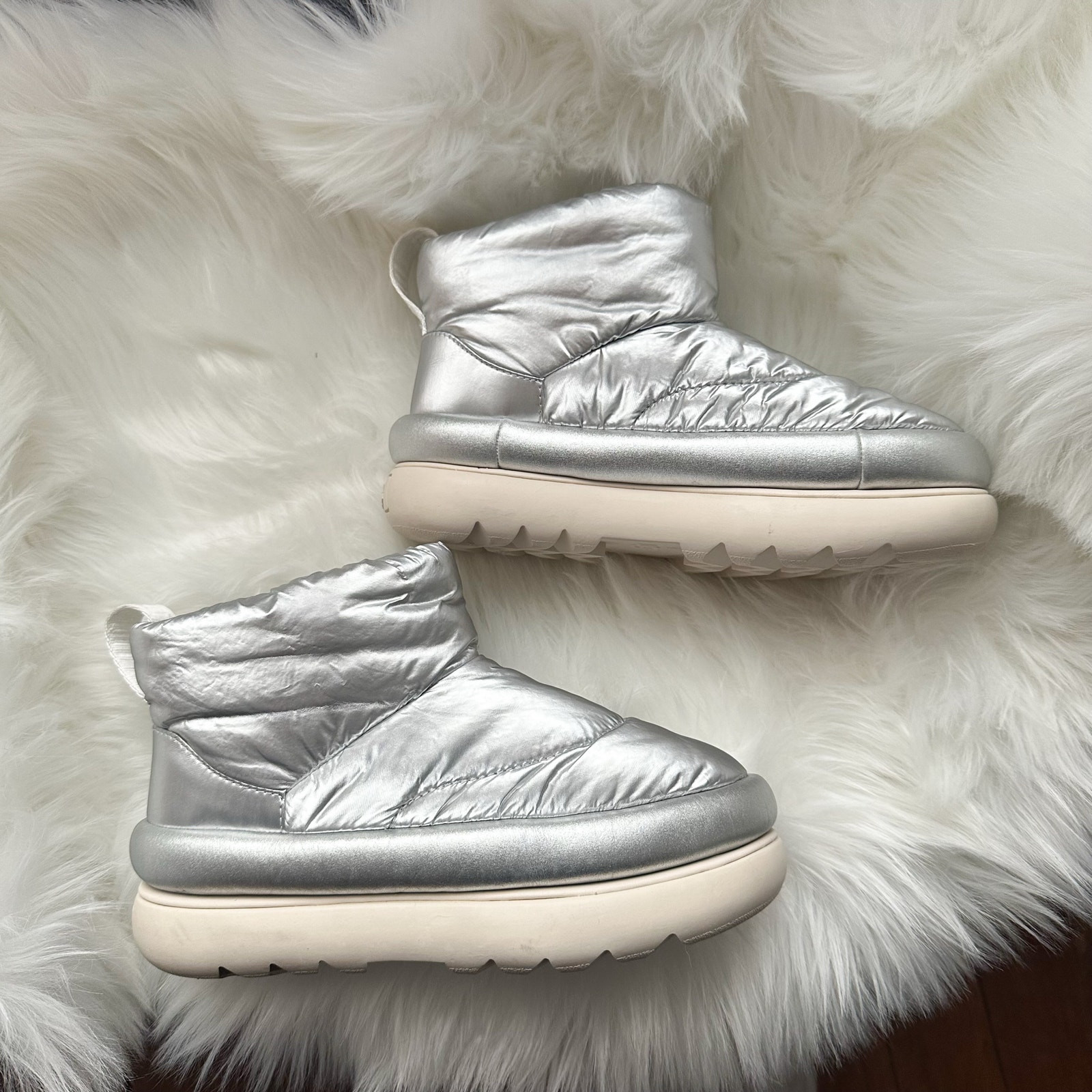 Silver Ugg Boots - image 4