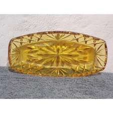 Vintage Indiana Amber Relish Dish