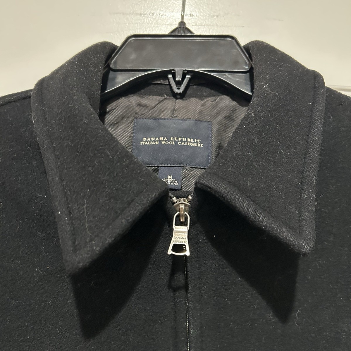 Banana Republic - BANANA REPUBLIC ニットジャケット　黒 Banana Republic WOOL-CASHMERE Full Zip Sweater Jacket . M | eBay