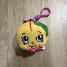 Moose Shopkins Mini Peluche Melocotón Llavero Clip En Mochila Clip Dije Peluche Juguete