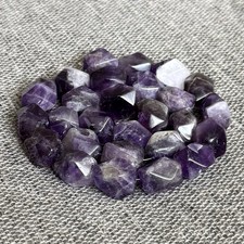 Amethyst Faceted Purple Nugget Beads 15  Strand For Jewelry Making