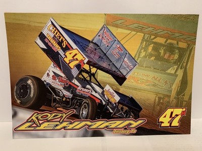 2026 47K KODY LEHMAN CHET S PA POSSE 410 SPRINT CAR POSTCARD
