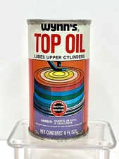 WYNN'S 70 TOP OIL, 6 OZ., UNOPENED CAN, 1970, WYNN OIL COMPANY