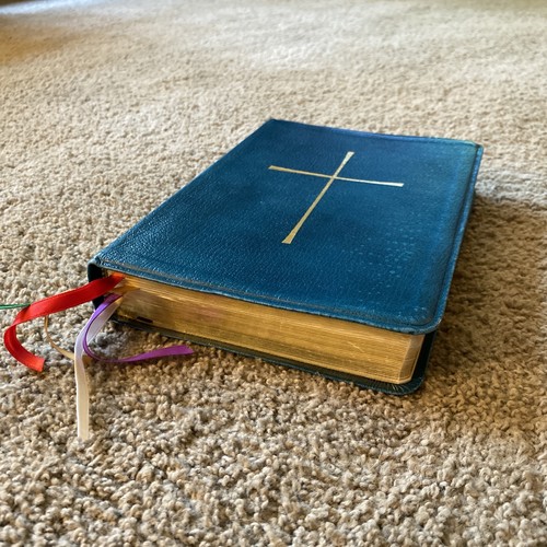 The Book Of Common Prayer Oxford University Press Blue Leather 1990 - Picture 4 of 10