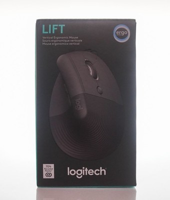 Logitech LIFT Vertical Wireless Ergonomic Mouse - Graphite - 910-006466